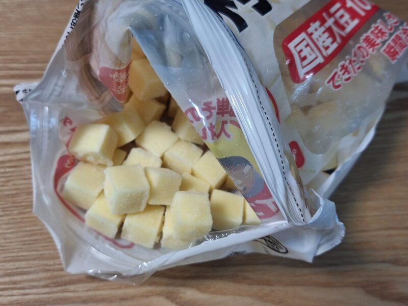 便利とうふのパッケージを開けた状態