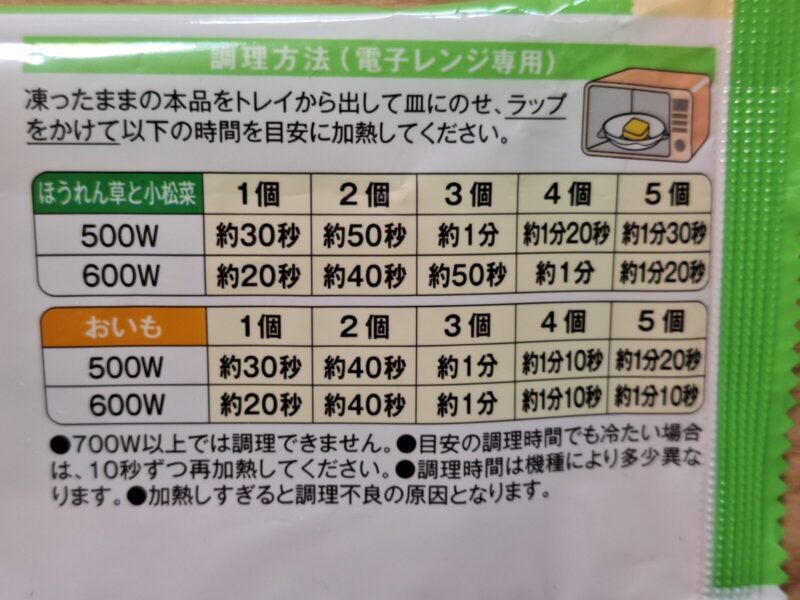 なめらかキューブの調理方法