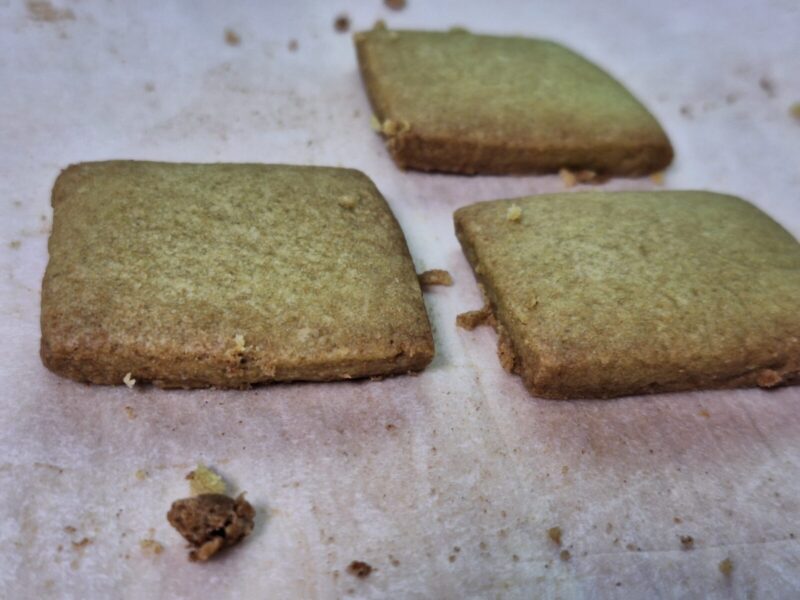 手作りした抹茶クッキー