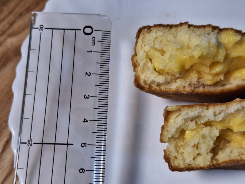 今川焼の厚さは約3㎝